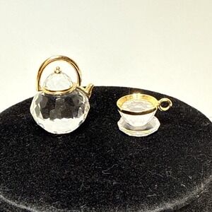 Swarovski Crystal Memories Miniature Tea Set - Tea Pot And Tea Cup 9460 Box